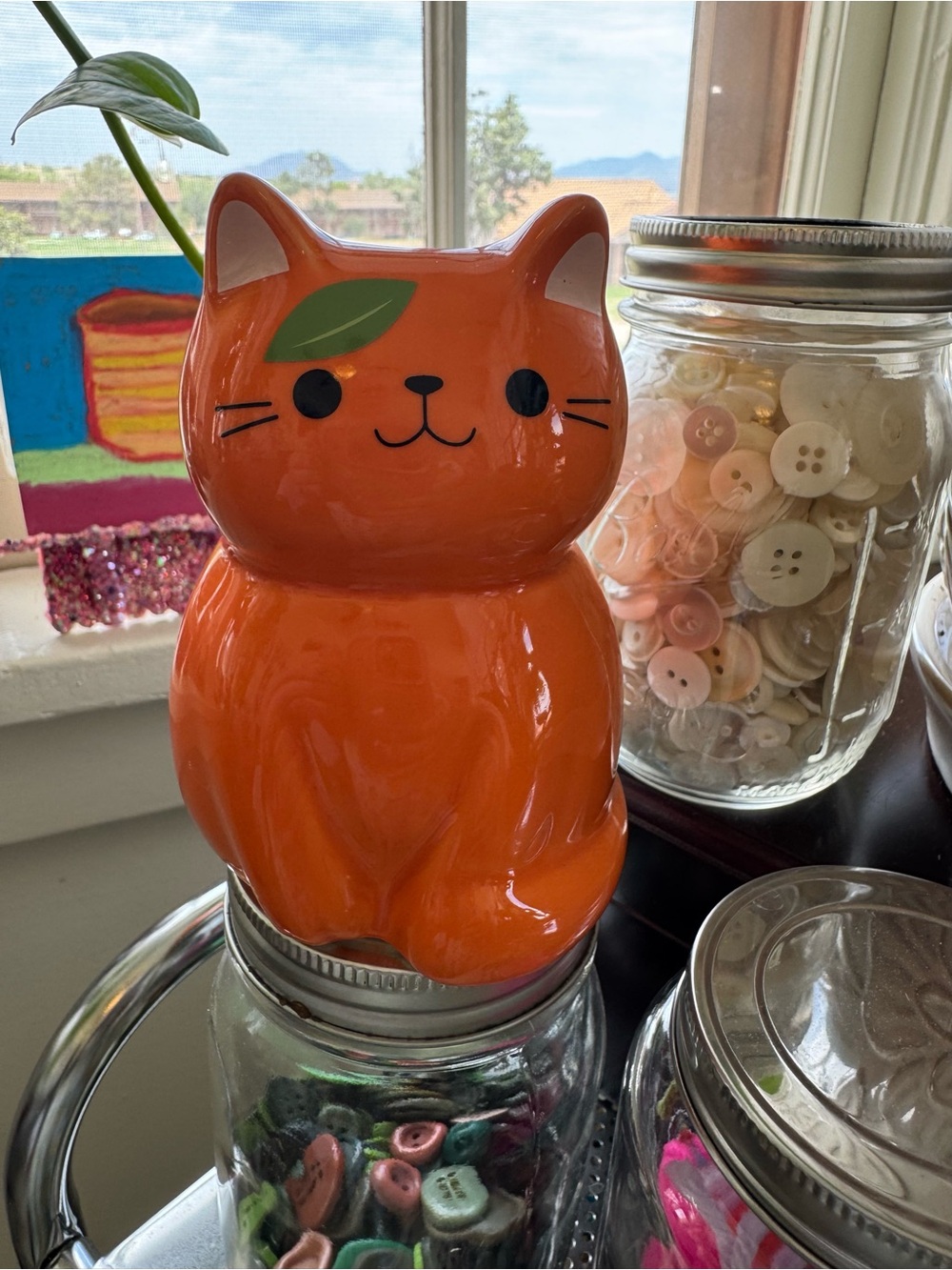 “Tangy” Ceramic Pen Holder Cat Figurine. Animal Crossing” Video Game Series. New - Picture 13 of 13